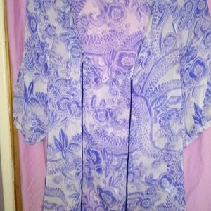 Daisy Fuentes Sheer Shirt
